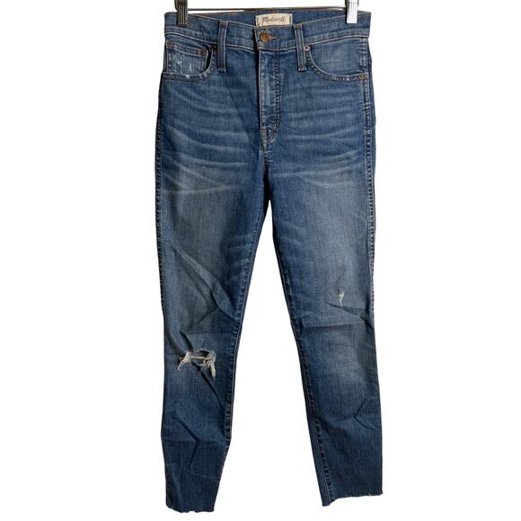 Madewell Pants - Madewell 10" High Rise Skinny Distressed Women Size 25 Jean